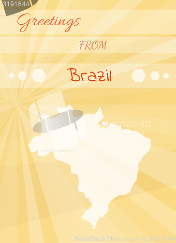 Image of greetings from brazil