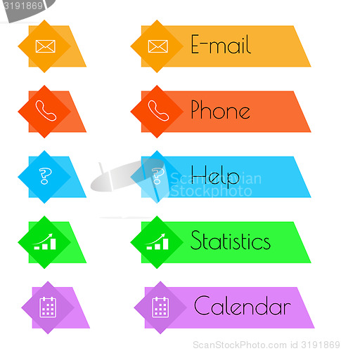 Image of flat button