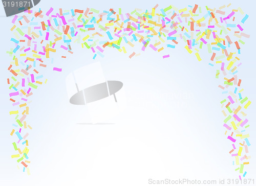 Image of falling confetti