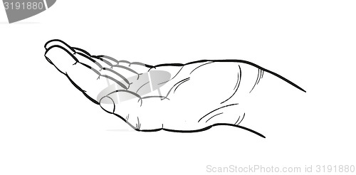 Image of sketch of the hand