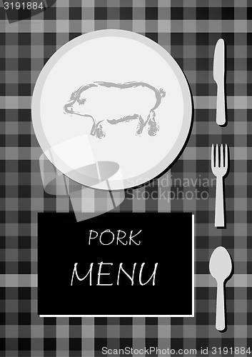 Image of pork menu