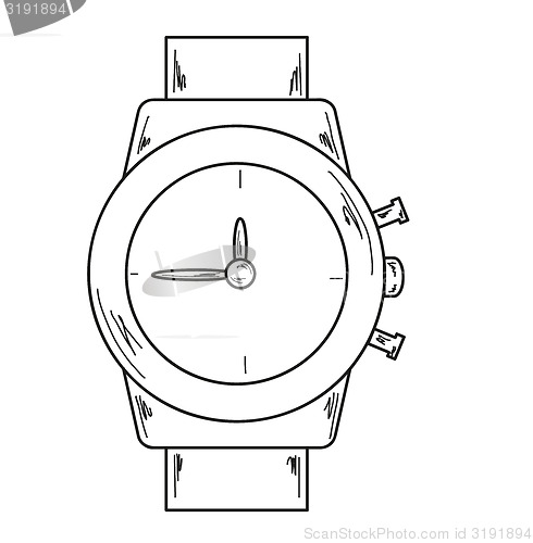 Image of watch, sketch