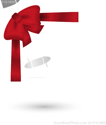 Image of red elegant bow