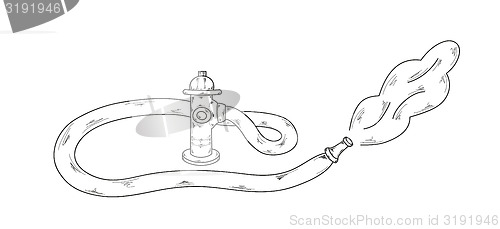 Image of sketch, fire hydrant