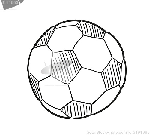 Image of sketch of the football ball