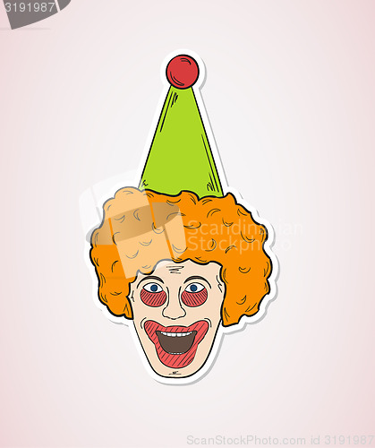 Image of head of the clown