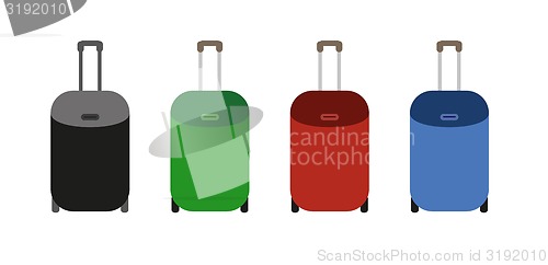 Image of suitcases on wheels