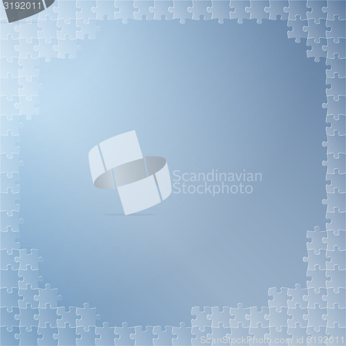 Image of blue background with puzzle
