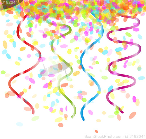 Image of falling confetti