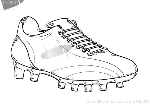 Image of football boots sketch