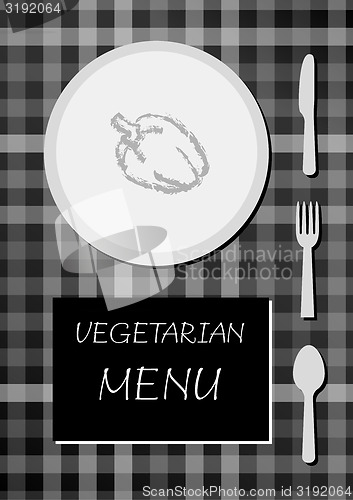 Image of vegetarian menu