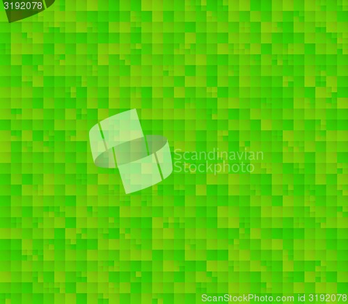Image of abstract green background with squares