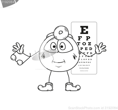 Image of ophthalmologist sketch