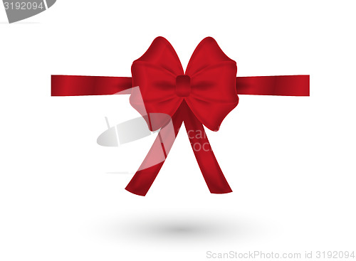 Image of red elegant bow