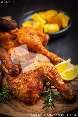 Image of Baked chicken with herbs