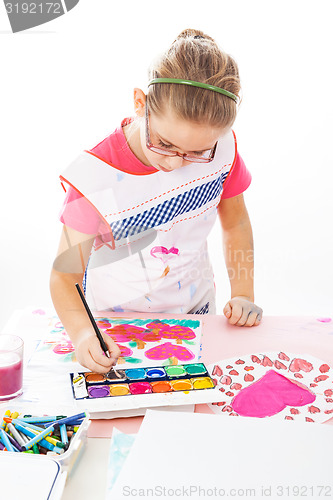 Image of Schoolgirl painting