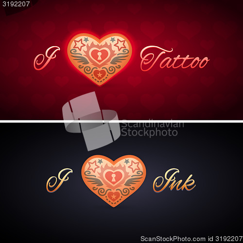 Image of Simple I Love Ink Card