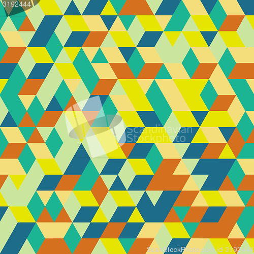 Image of 3d blocks structure background. Vector illustration. Background 