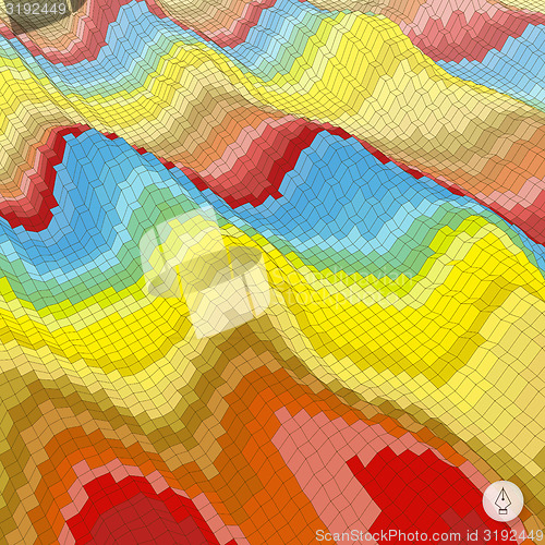 Image of Abstract background. Mosaic. Vector illustration. Can be used fo