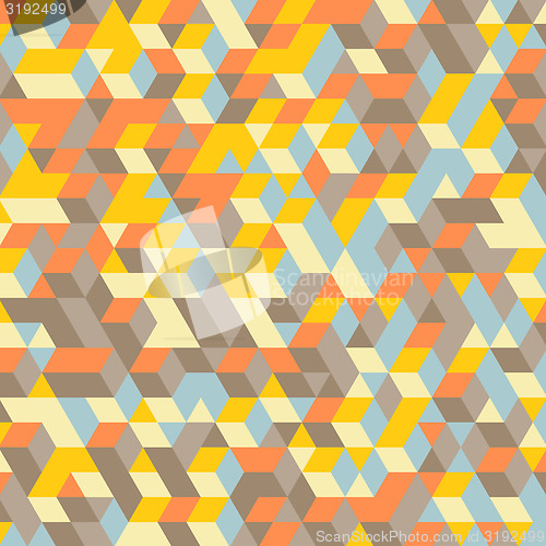 Image of Abstract 3d background. Wall of cubes. 