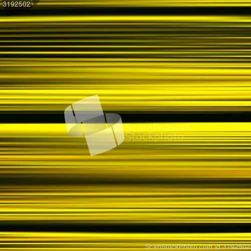 Image of Gold waves background. Metal plate with reflected light. Vector 