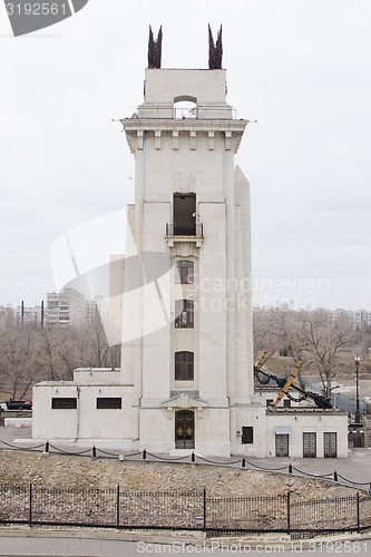 Image of Arch side view of the Volga-Don Canal Lenin, gateway 1, Volgograd