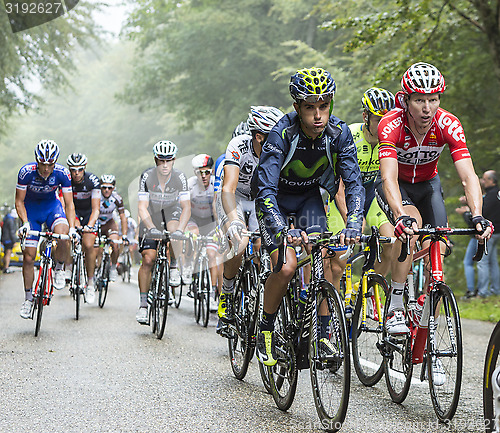 Image of The Peloton in a Misty Day