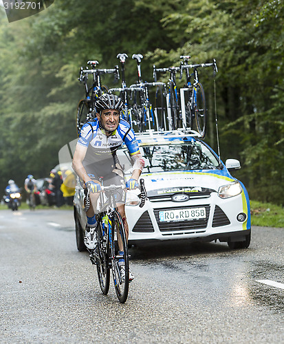 Image of The Cyclist Tiago Machado Climbing Col du Platzerwasel - Tour de