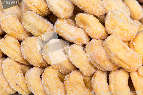 Image of sugared donuts texture