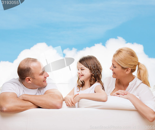 Image of happy family at home