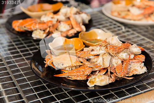 Image of crabs dish at street market