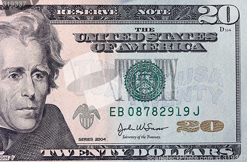 Image of Twenty dollar bill