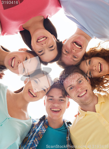 Image of group of smiling teenagers