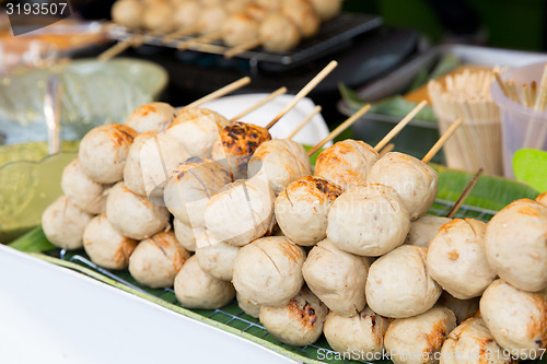 Image of meatballs sale at street market