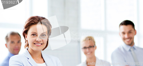 Image of businesswoman in office