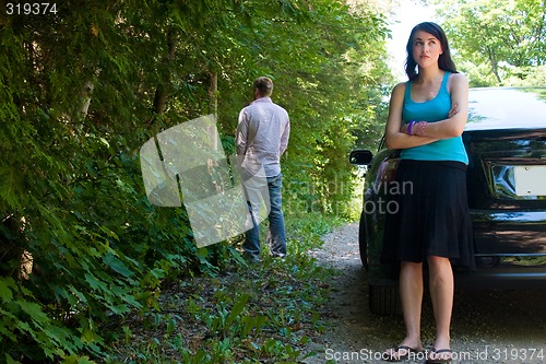 Image of Road Trip - Taking a leak