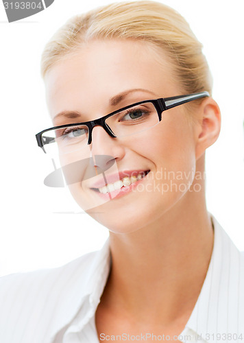 Image of businesswoman in office