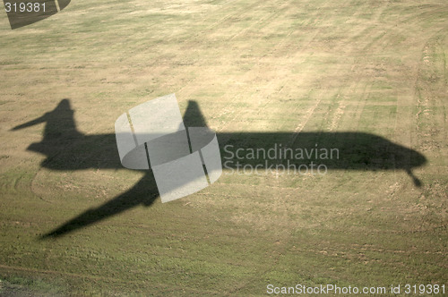 Image of Jet shadow landing