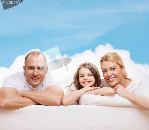 Image of happy family at home