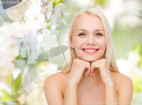 Image of beautiful young woman face