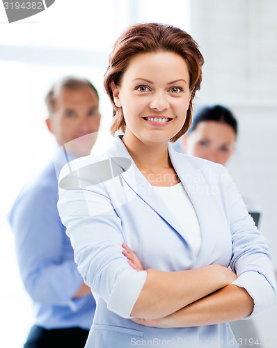 Image of businesswoman in office