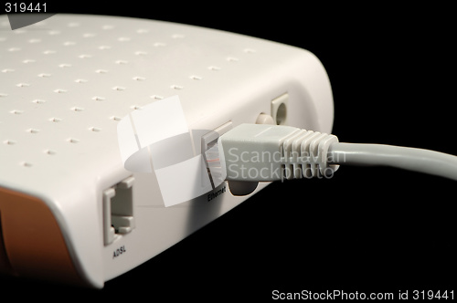 Image of Rear part of modem