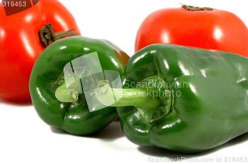 Image of Papricas and tomatoes