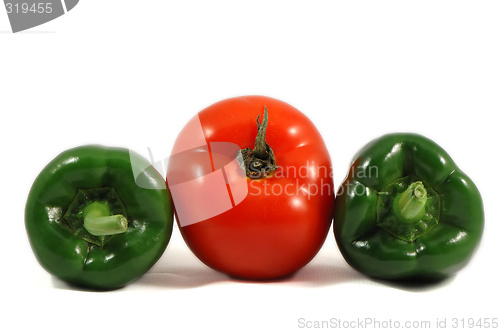 Image of Papricas and tomato