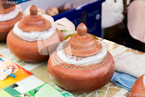 Image of hot food sale at street market