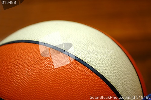 Image of Basketball on court