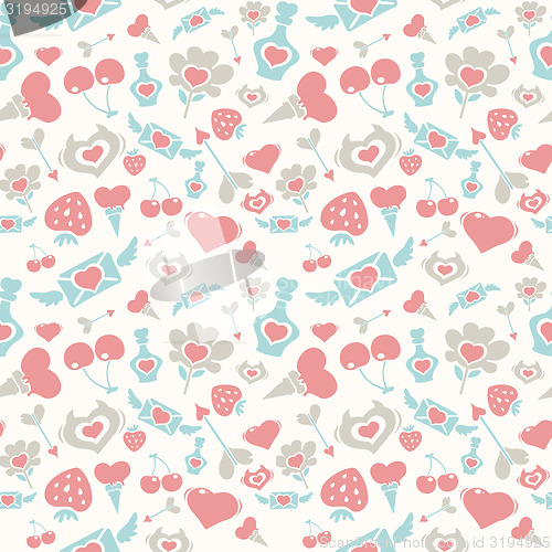 Image of Sweet Pastel Valentine Pattern