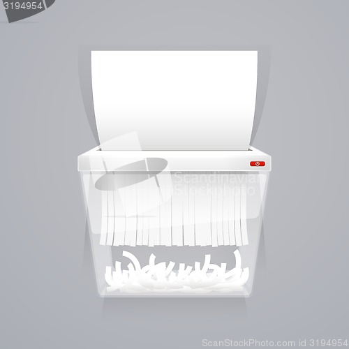 Image of Paper Shredder Machine Vector Illustration