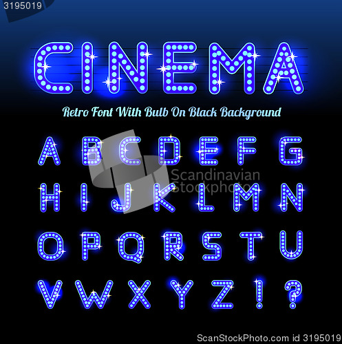 Image of Retro cinema font