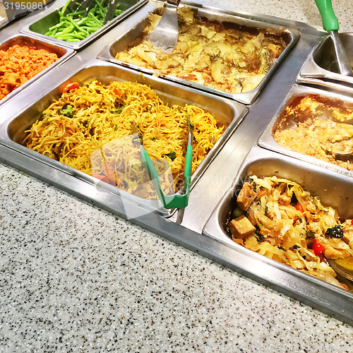 Image of Catering buffet with vegetarian food